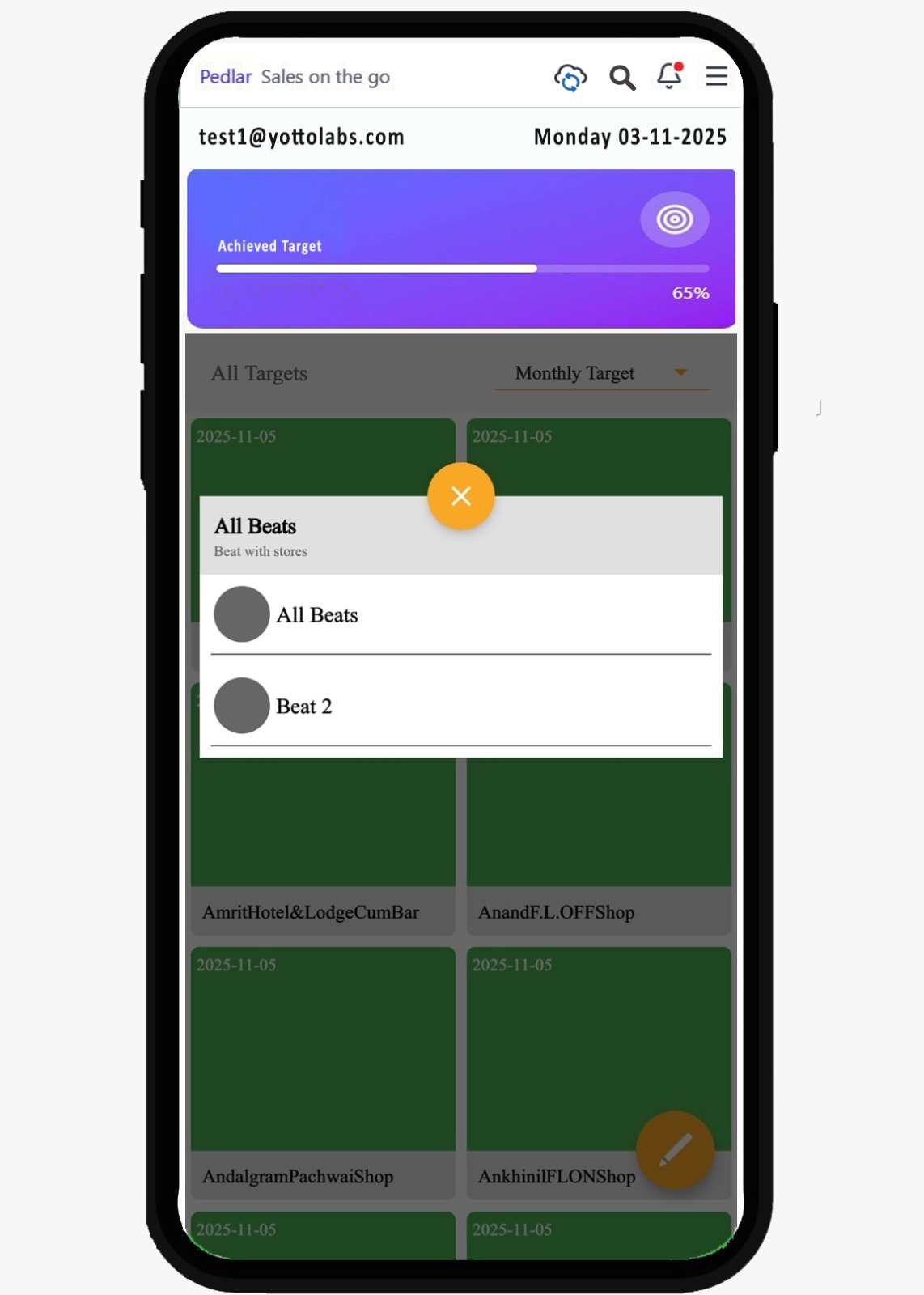 PEDLAR app screenshot 2