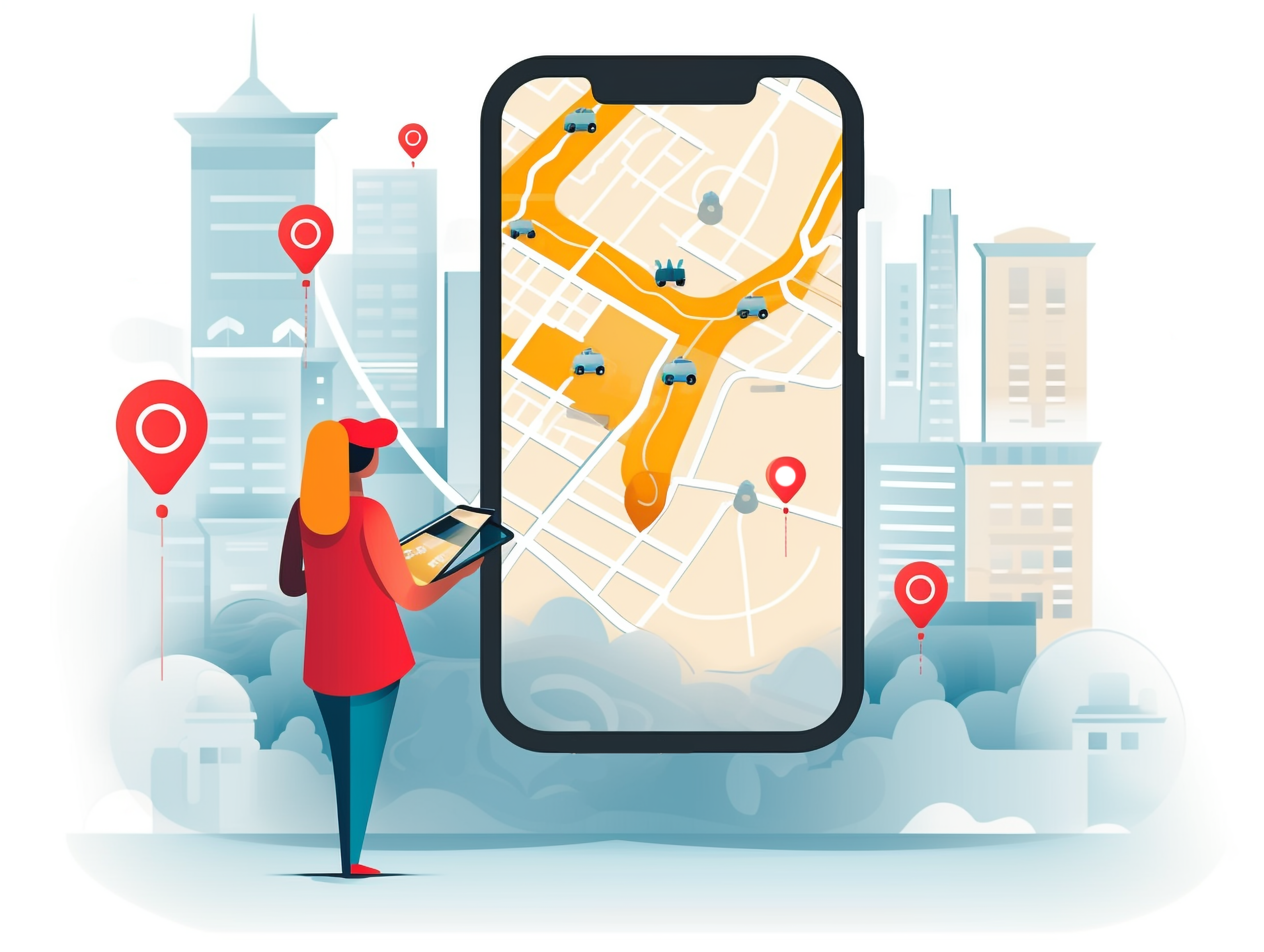 Field location tracking on map
